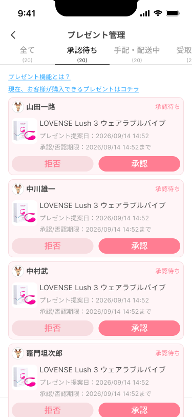 プレゼント商品の一例:Lovense Lush 3